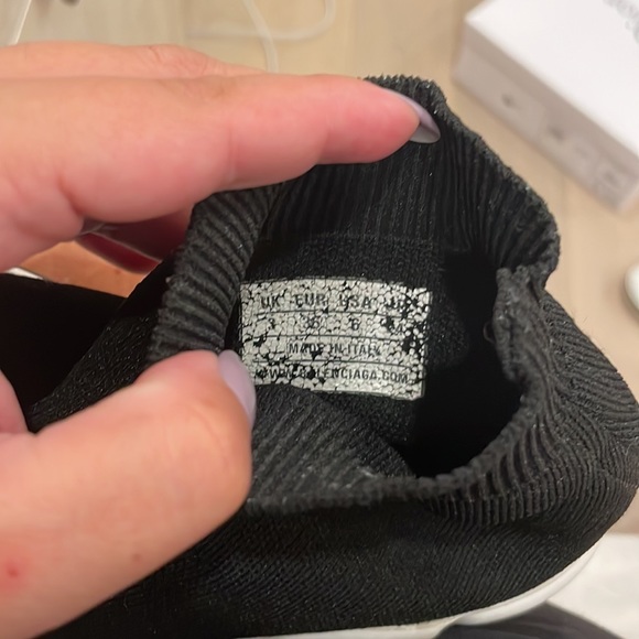 BALENCIAGA BLACK AND WHITE SOCK SNEAKER - Picture 5 of 8